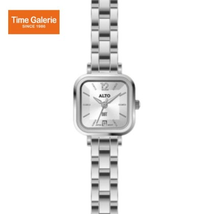 Alto ALT-EG02-SL-WE Analog White Dial Silver Strap Women Watch